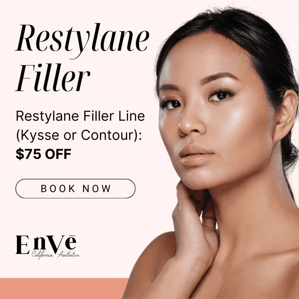 Restylane Filler Line 70% off at Enve California Aesthetic