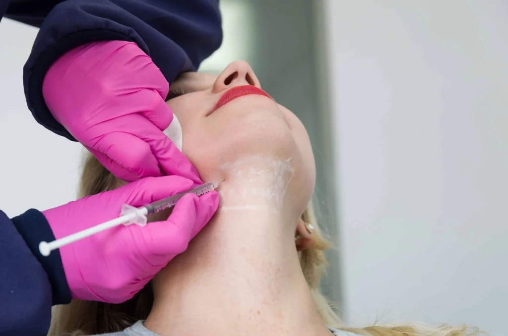 Kybella treatment for double chin reduction at Enve California Aesthetics in Tustin, CA