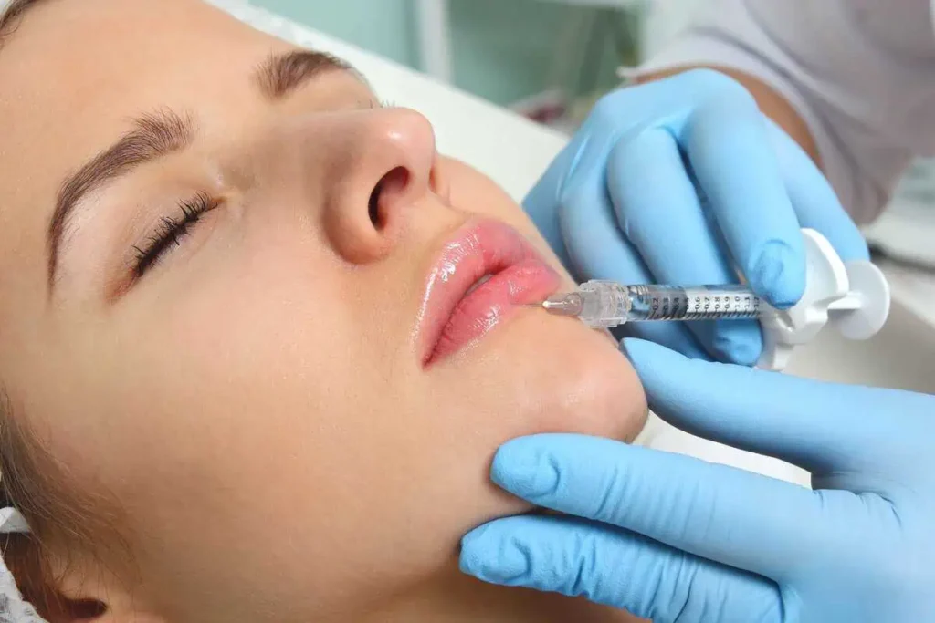 Lip Injection Process at Enve California Aesthetics